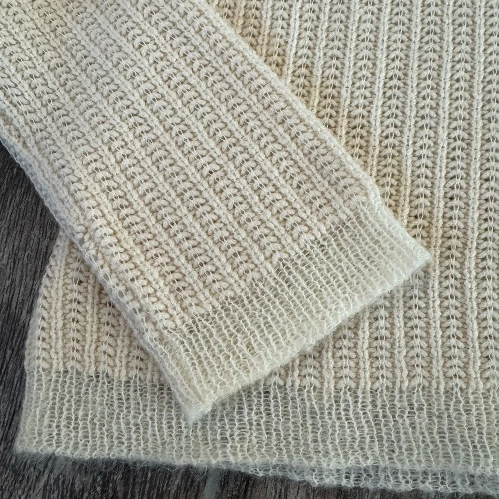 Ann Taylor Cream Cowl Neck Sweater